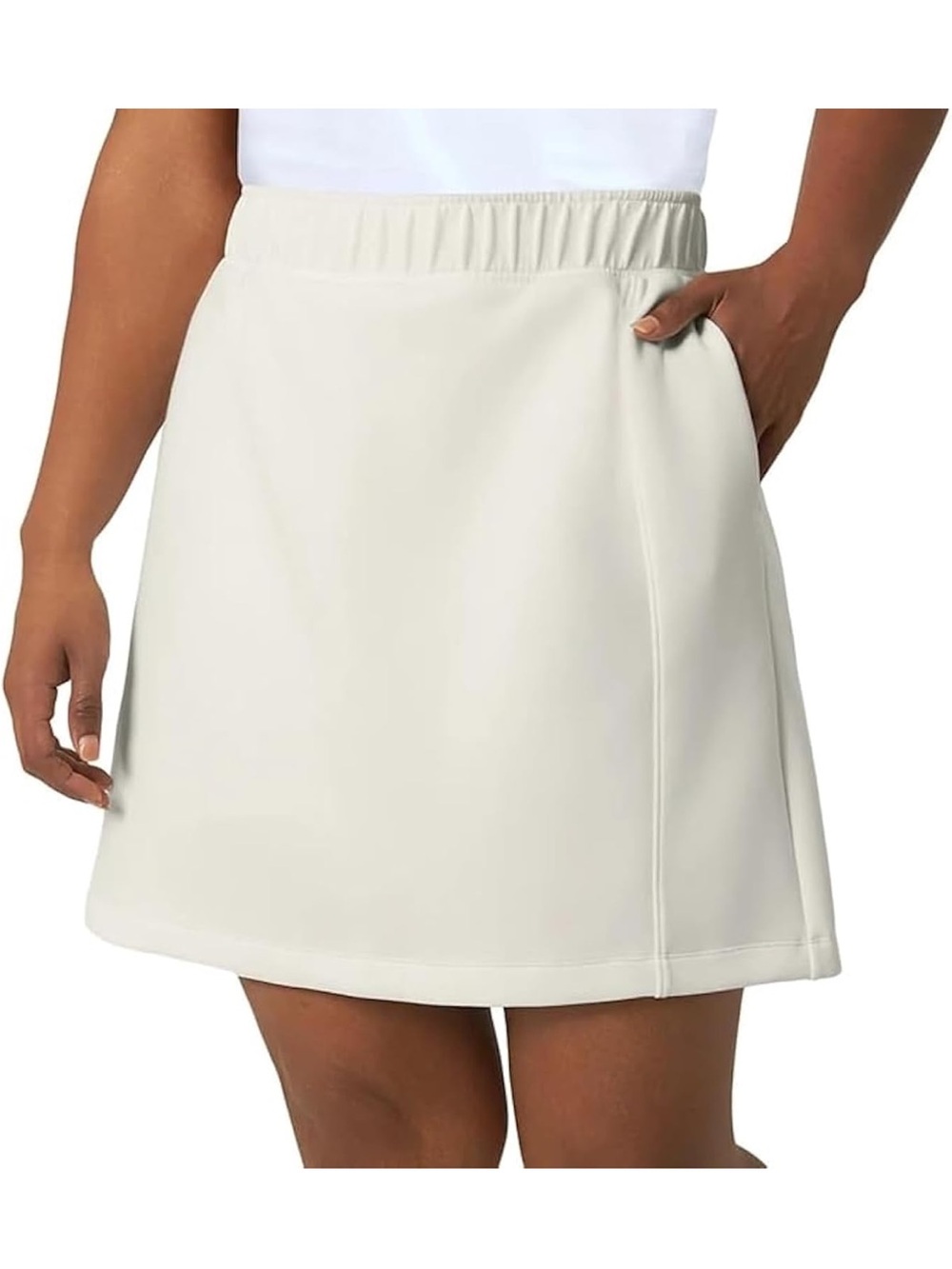 NWT Mondetta Women's Cream High Rise Walking Skort